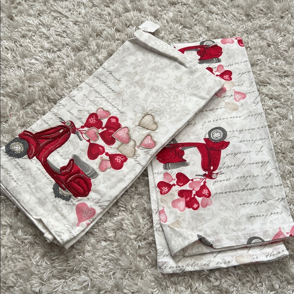 NICOLE MILLER KITCHEN TOWELS SET OF 2